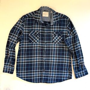 Weatherproof Blue Plaid Flannel